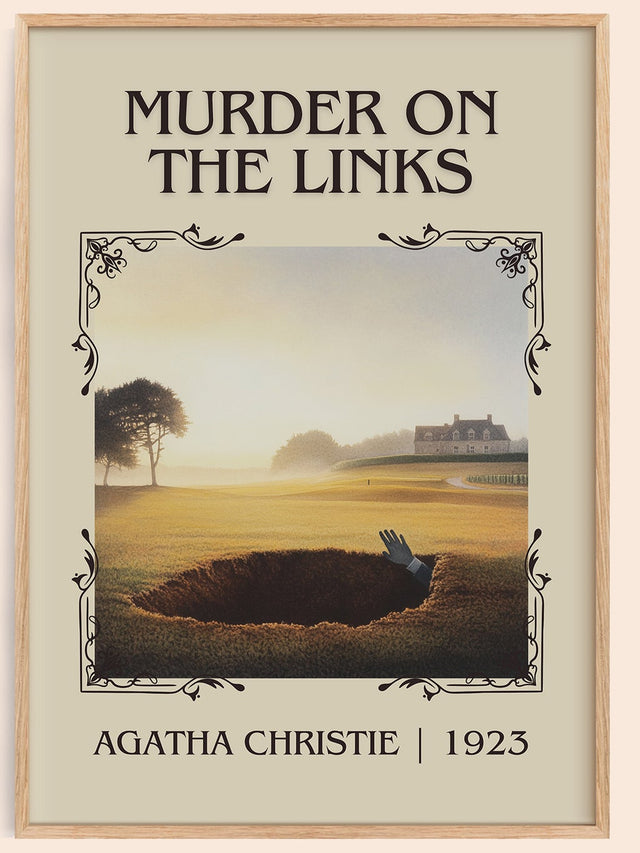 The Murder on the Links Classic Book Art Print by Agatha Christie