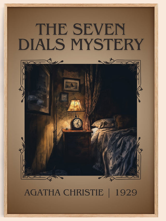 The Seven Dials Mystery Classic Book Art Print by Agatha Christie