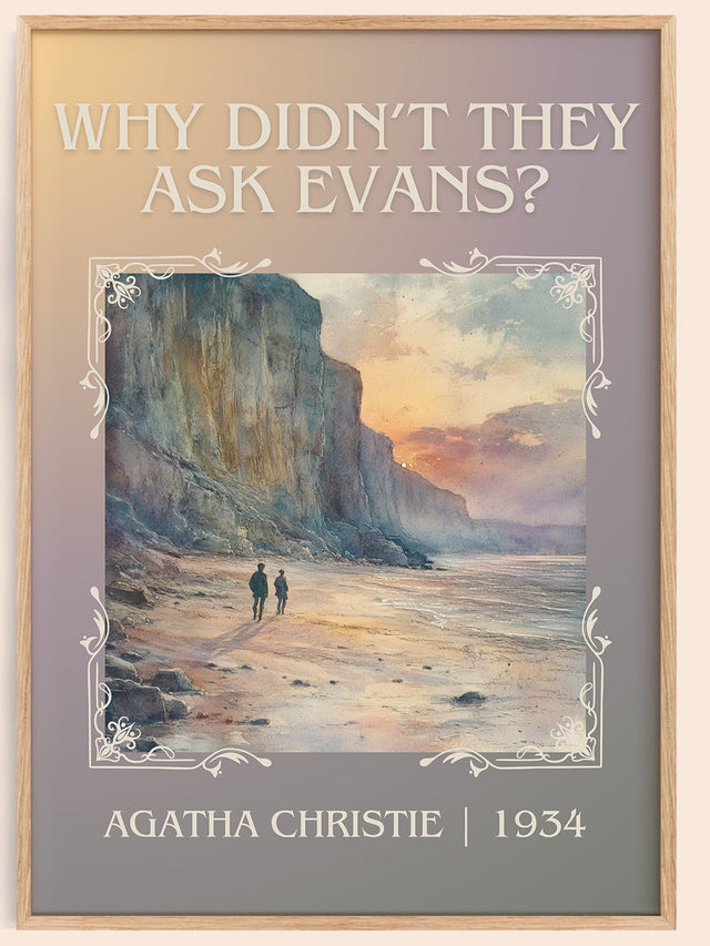 Why Didn't They Ask Evans? Classic Book Art Print by Agatha Christie