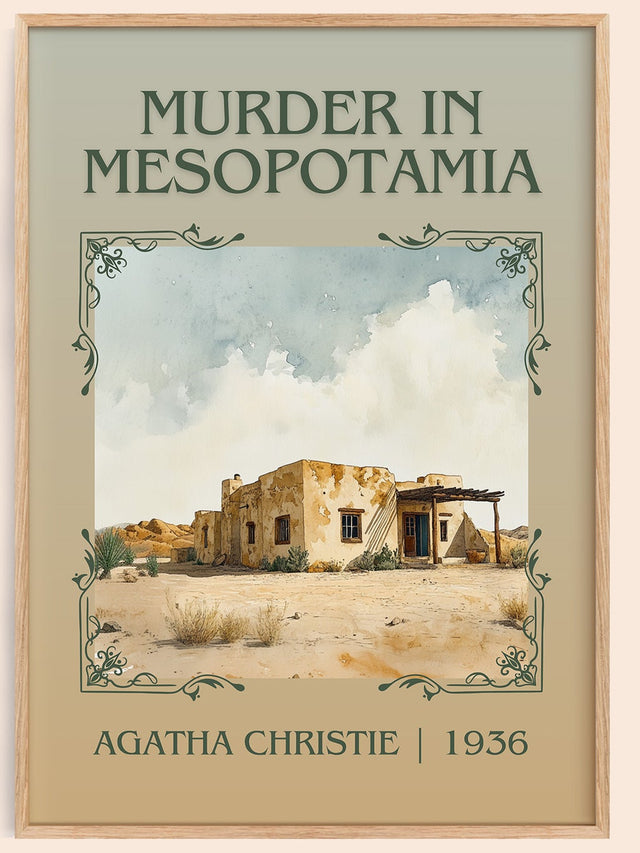 Murder in Mesopotamia Classic Book Art Print by Agatha Christie