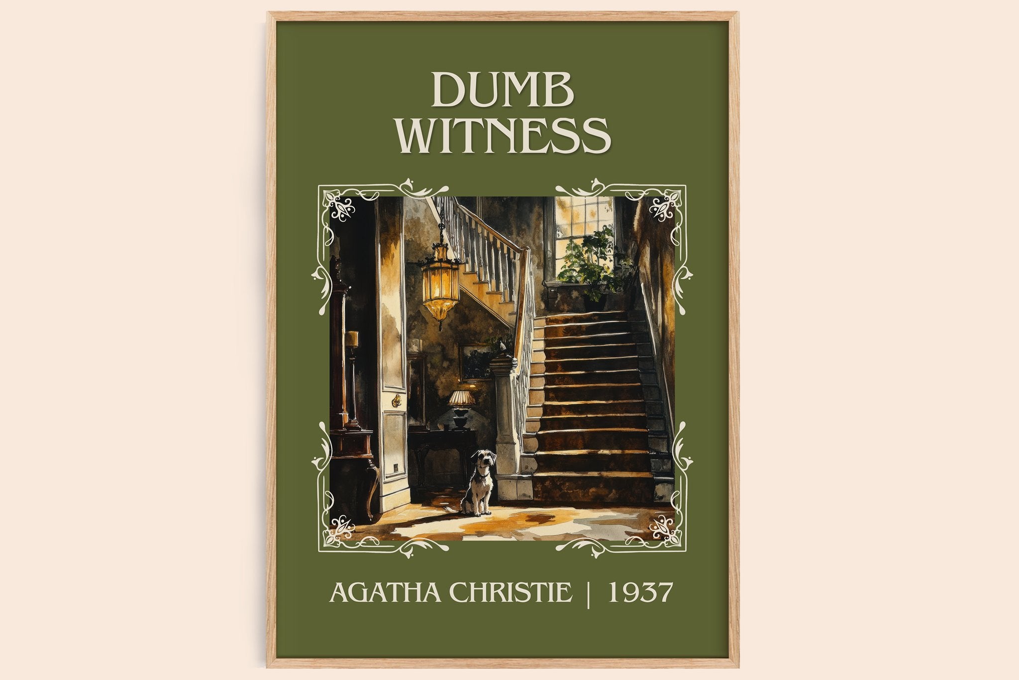 Dumb Witness Classic Book Art Print by Agatha Christie