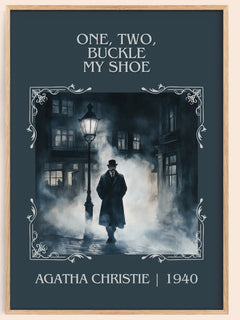 One, Two, Buckle My Shoe Classic Book Art Print by Agatha Christie – book poster