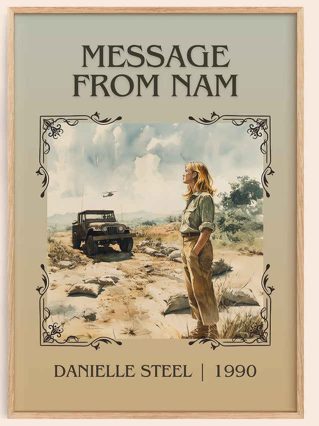 Message from Nam Classic Book Art Print by Danielle Steel