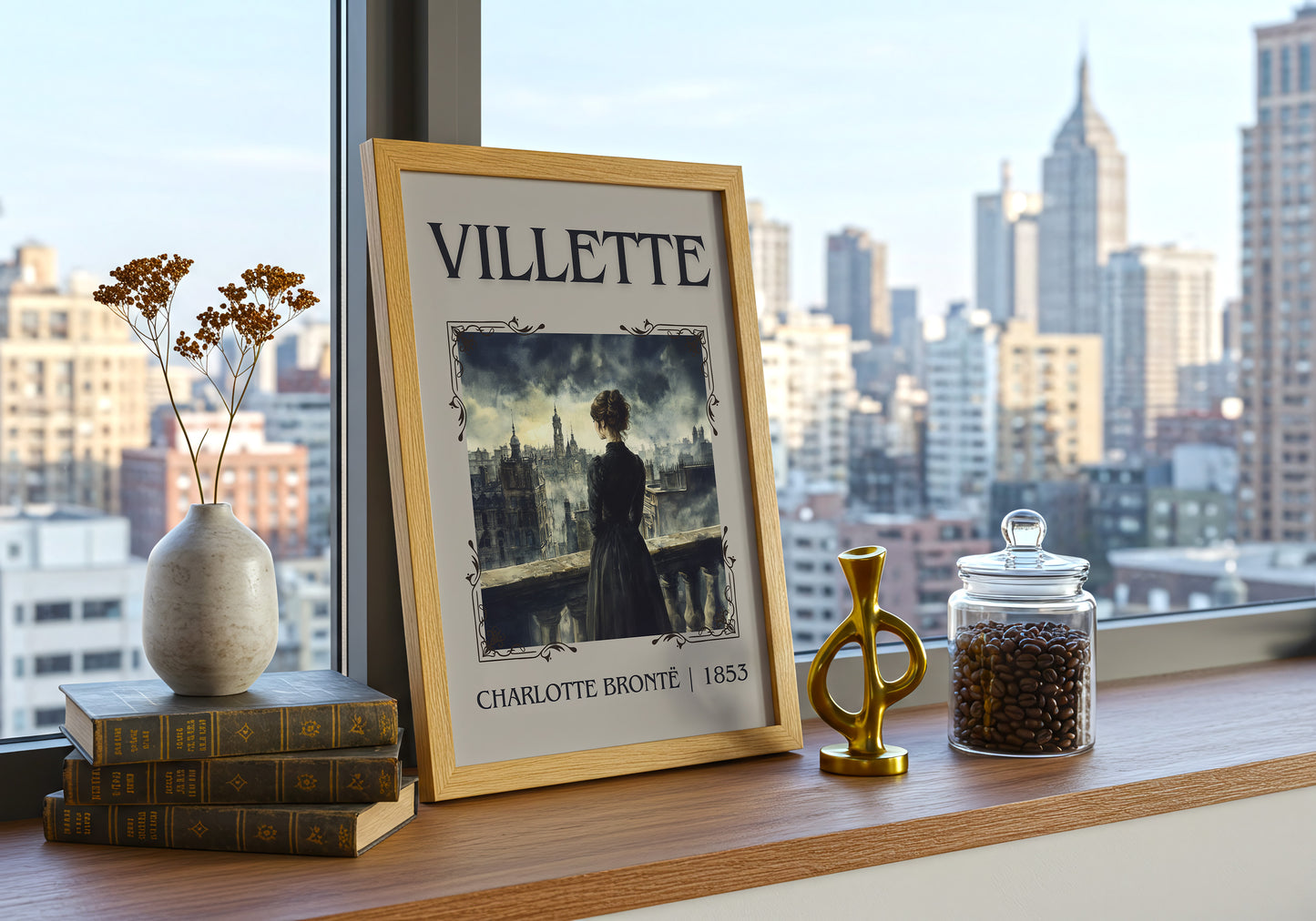 Villette classic book art print paper finish options – matte satin gloss