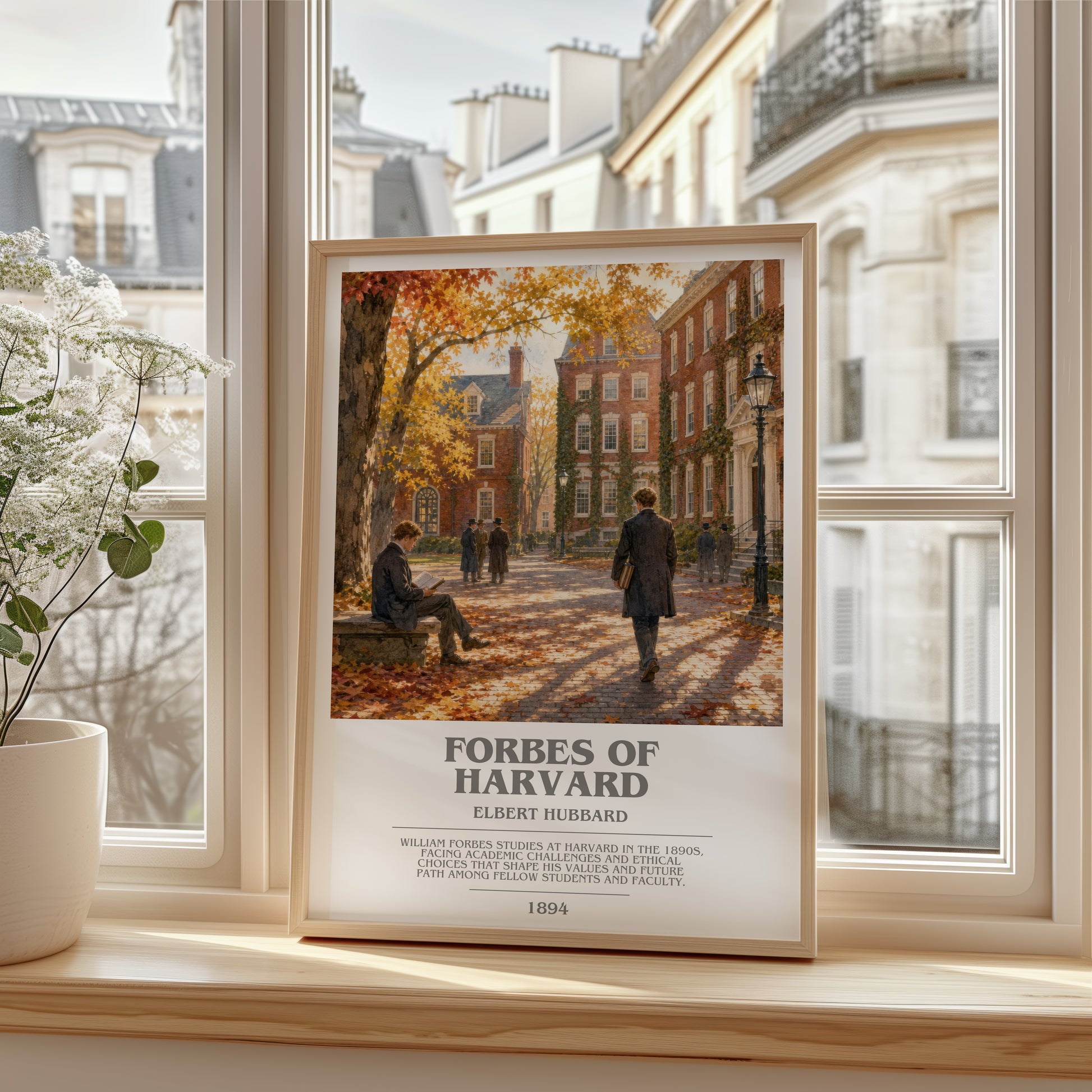 Forbes Of Harvard bookish poster colour and style options – Elbert Hubbard book art