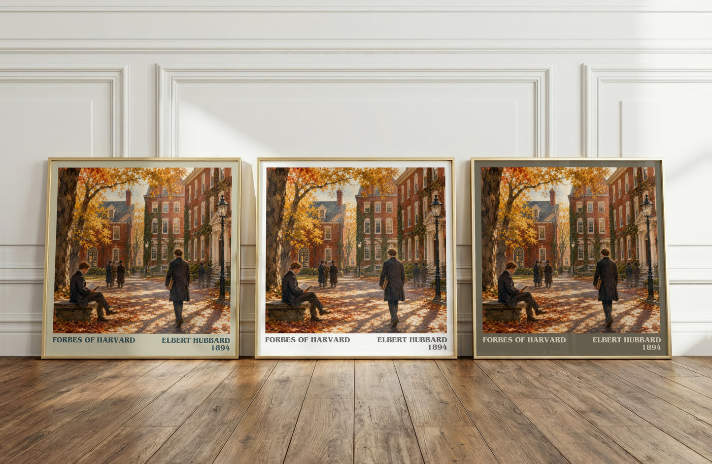 Forbes Of Harvard literary art print colour and style options – Elbert Hubbard book art