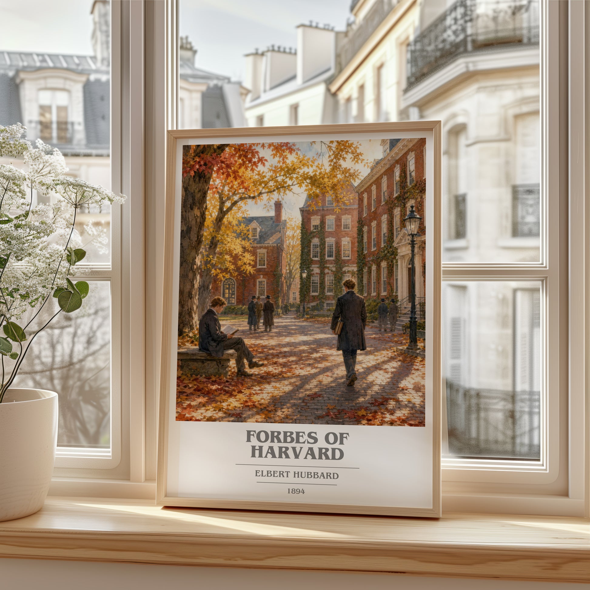 Forbes Of Harvard book cover poster colour and style options – Elbert Hubbard book art