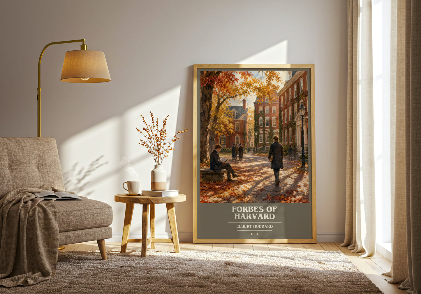 Forbes Of Harvard book cover print on bookshelf – Elbert Hubbard fan gift