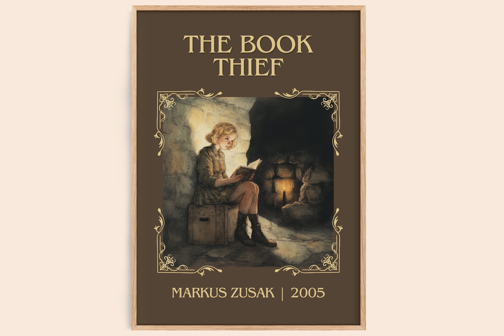 The Book Thief Classic Book Art Print by Markus Zusak