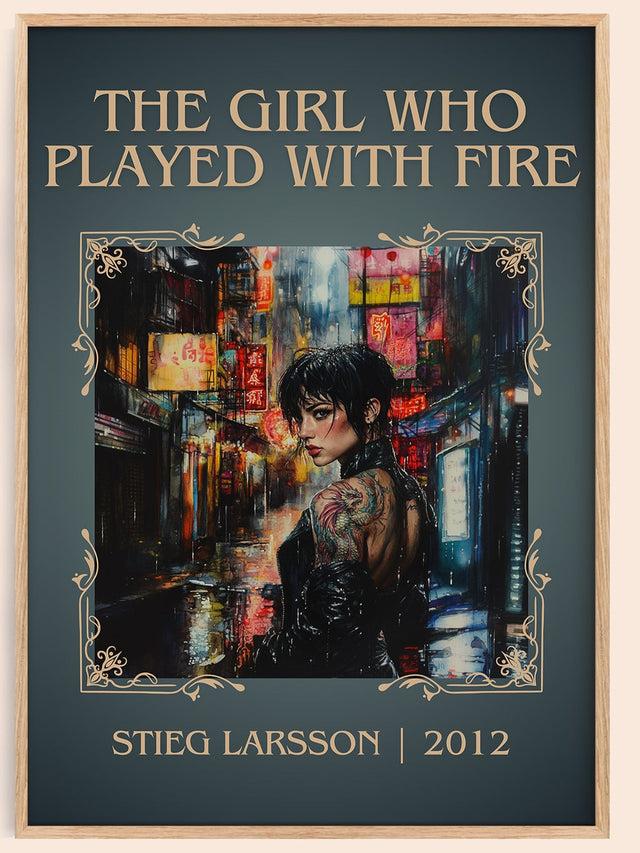 The Girl Who Played with Fire Classic Book Art Print by Stieg Larsson