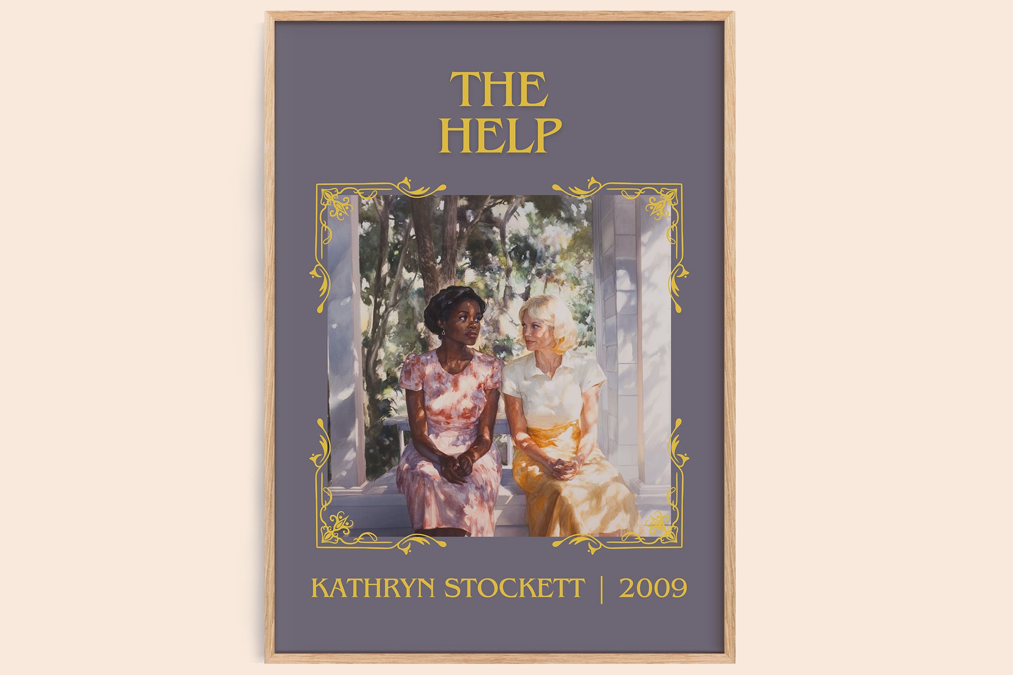 The Help classic book art book poster by Kathryn Stockett – framed literary art print