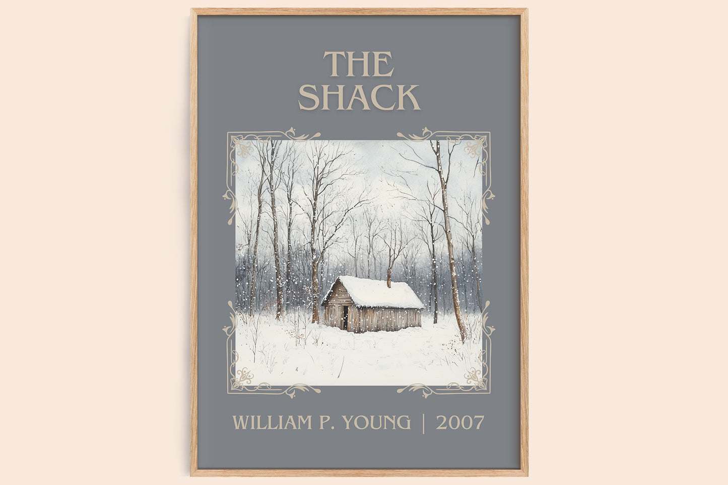 The Shack classic book art book poster by William P. Young – framed literary art print