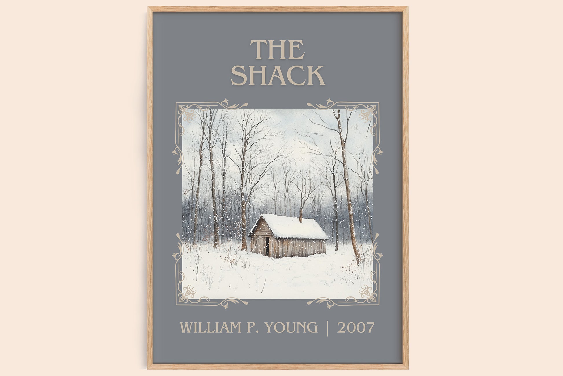 The Shack classic book art book poster by William P. Young – framed literary art print