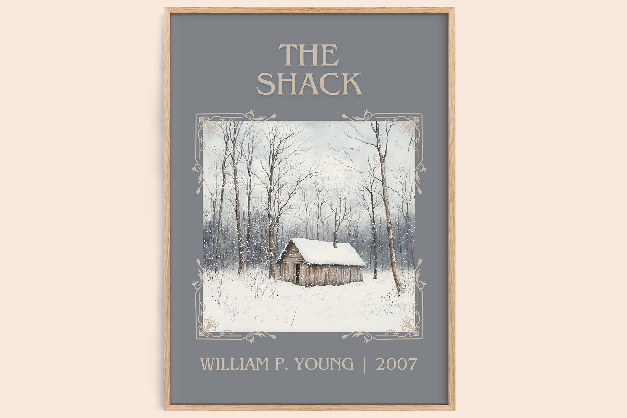 The Shack classic book art book poster by William P. Young – framed literary art print