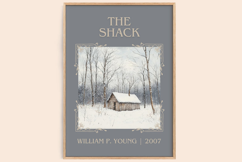 The Shack classic book art book poster by William P. Young – framed literary art print