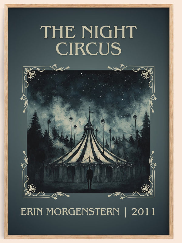 The Night Circus classic book art book poster by Erin Morgenstern – framed literary art print