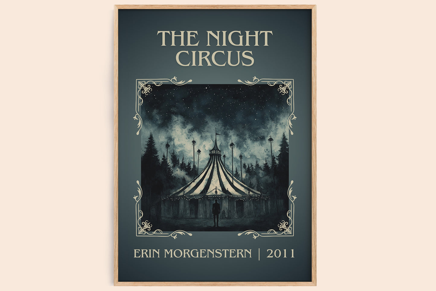 The Night Circus classic book art book poster by Erin Morgenstern – framed literary art print