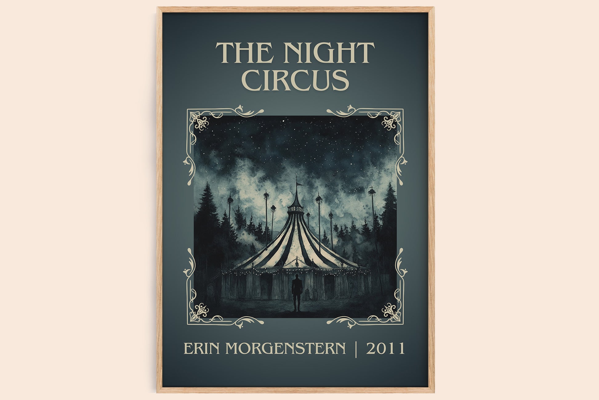The Night Circus classic book art book poster by Erin Morgenstern – framed literary art print