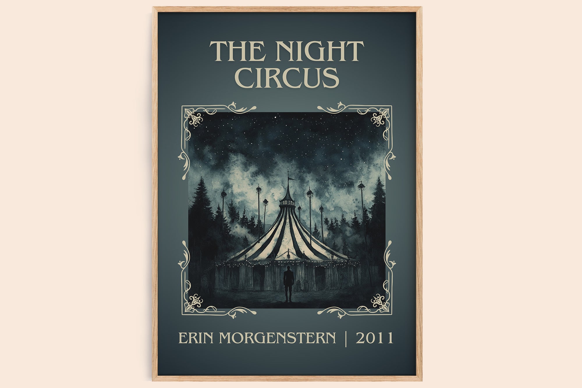 The Night Circus classic book art book poster by Erin Morgenstern – framed literary art print