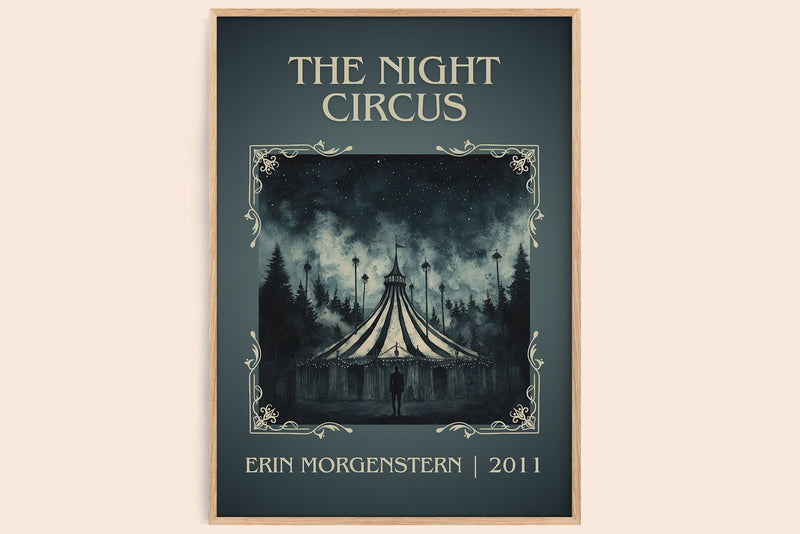 The Night Circus classic book art book poster by Erin Morgenstern – framed literary art print