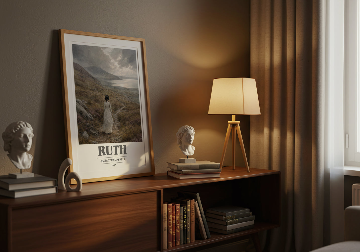 Ruth book cover book poster framed on wall – classic literature wall art