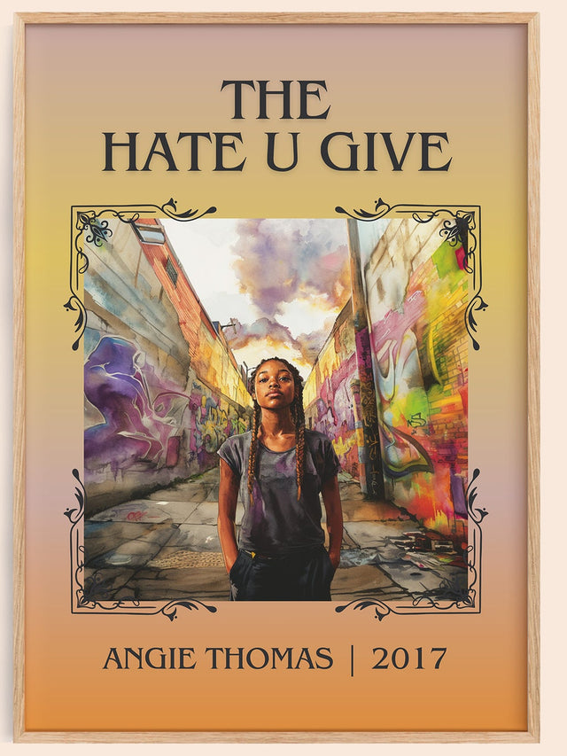 The Hate U Give Classic Book Art Print by Angie Thomas