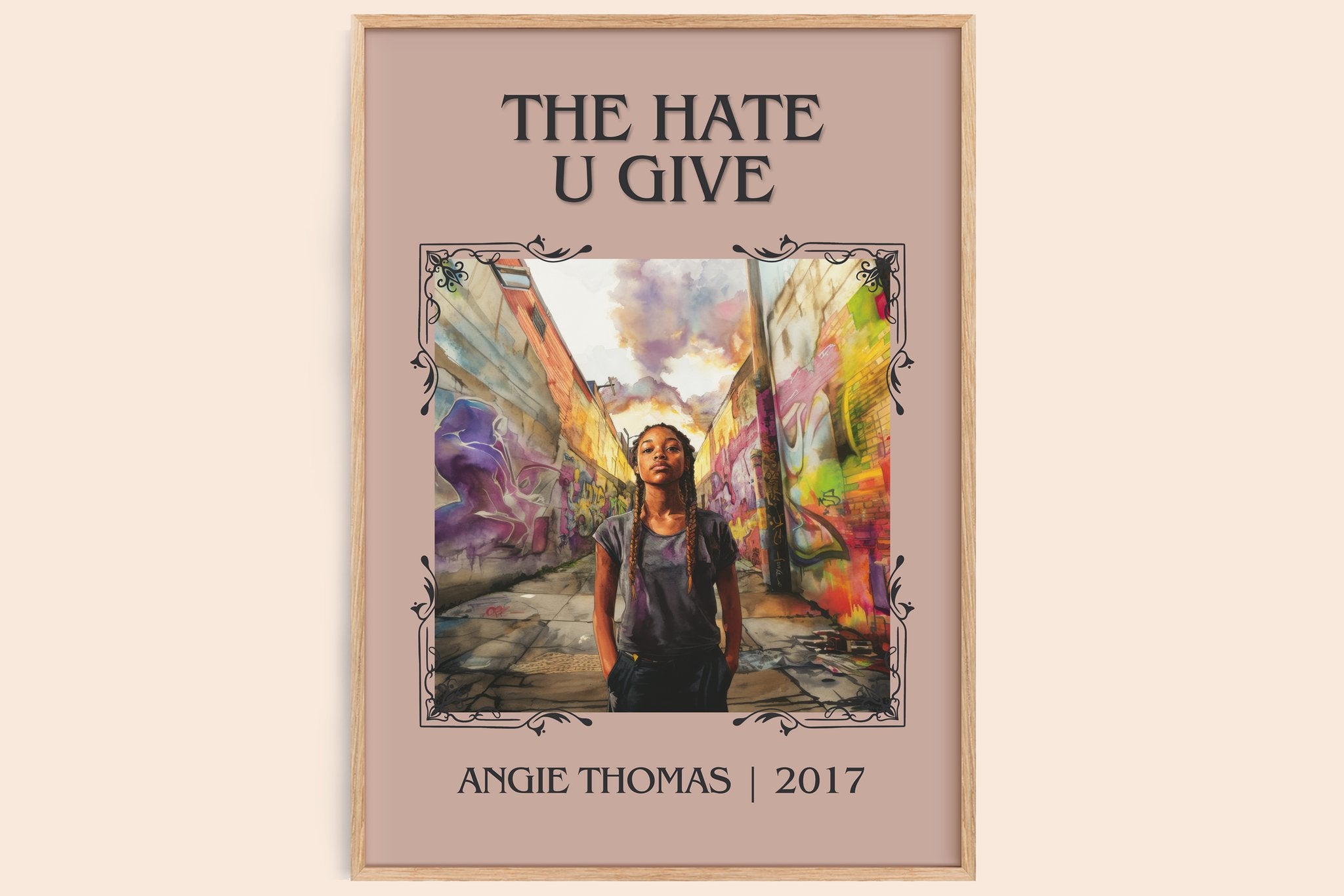 The Hate U Give Classic Book Art Print by Angie Thomas