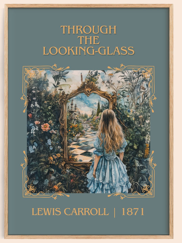 Through The Looking-Glass Classic Book Art Print by Lewis Carroll