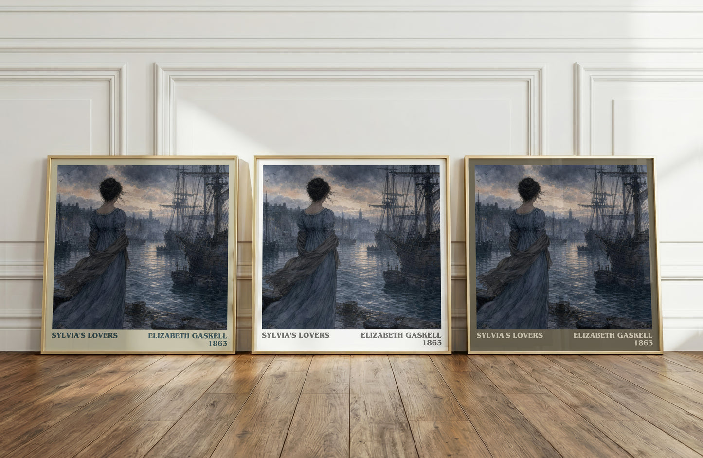 Sylvia'S Lovers literary art print colour and style options – Elizabeth Gaskell book art