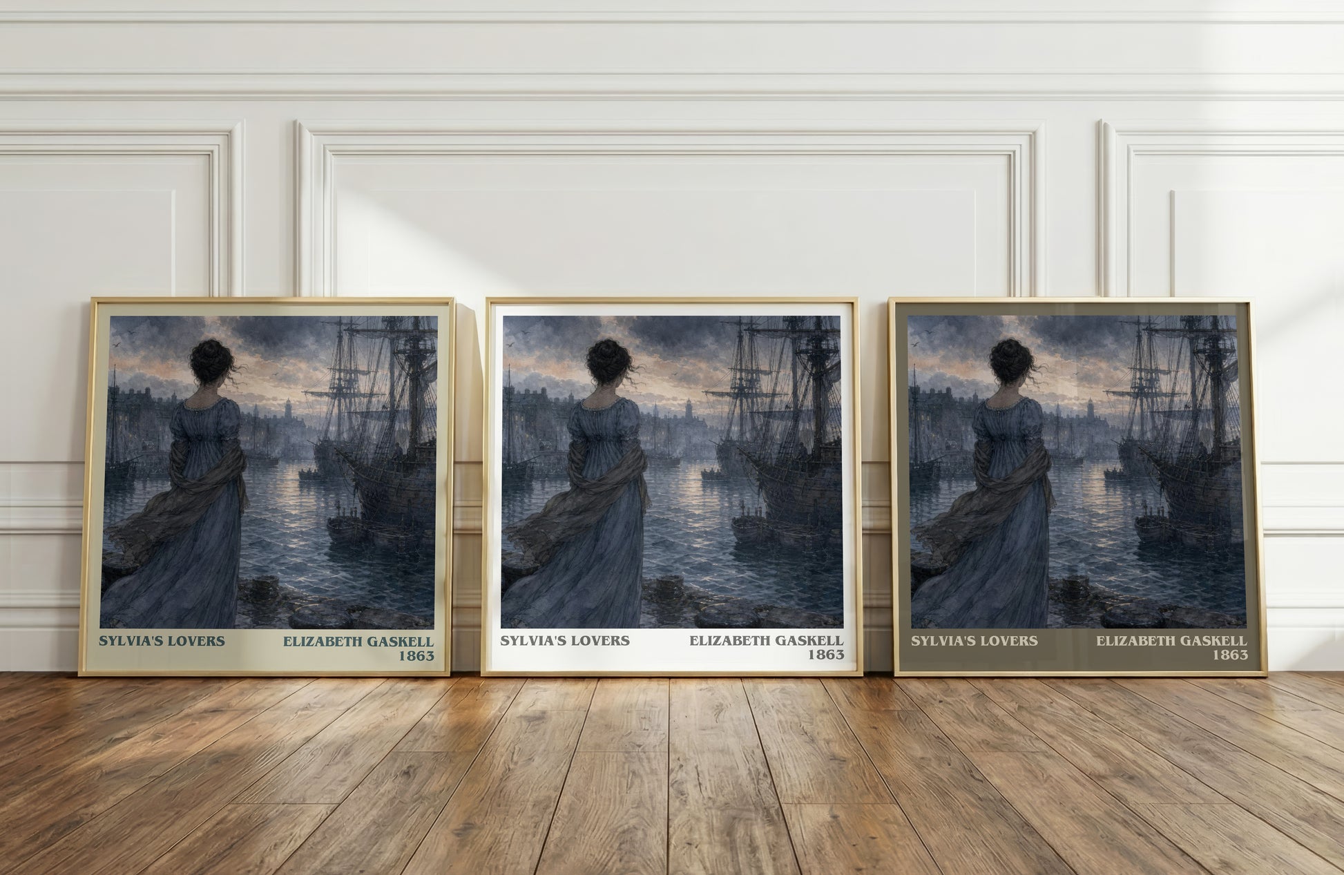 Sylvia'S Lovers literary art print colour and style options – Elizabeth Gaskell book art