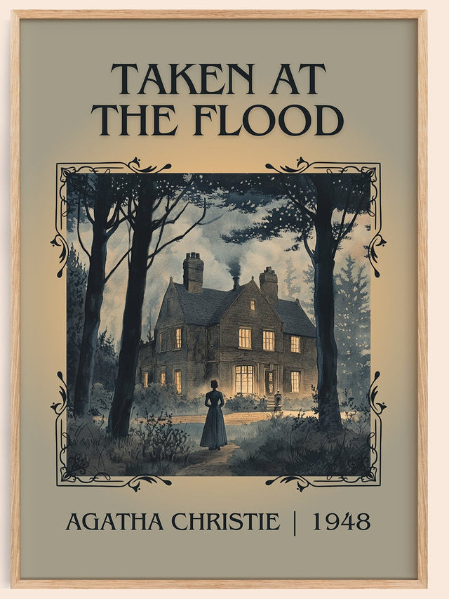 Taken at the Flood Classic Book Art Print by Agatha Christie