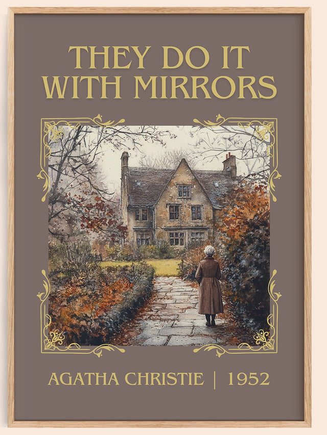 They Do It with Mirrors Classic Book Art Print by Agatha Christie