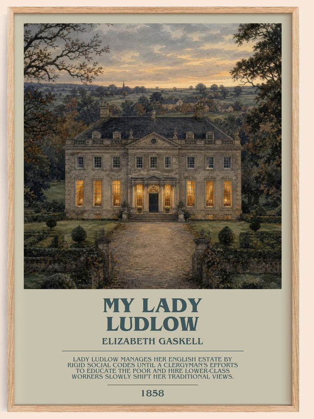 My Lady Ludlow Bookish Wall Art by Elizabeth Gaskell