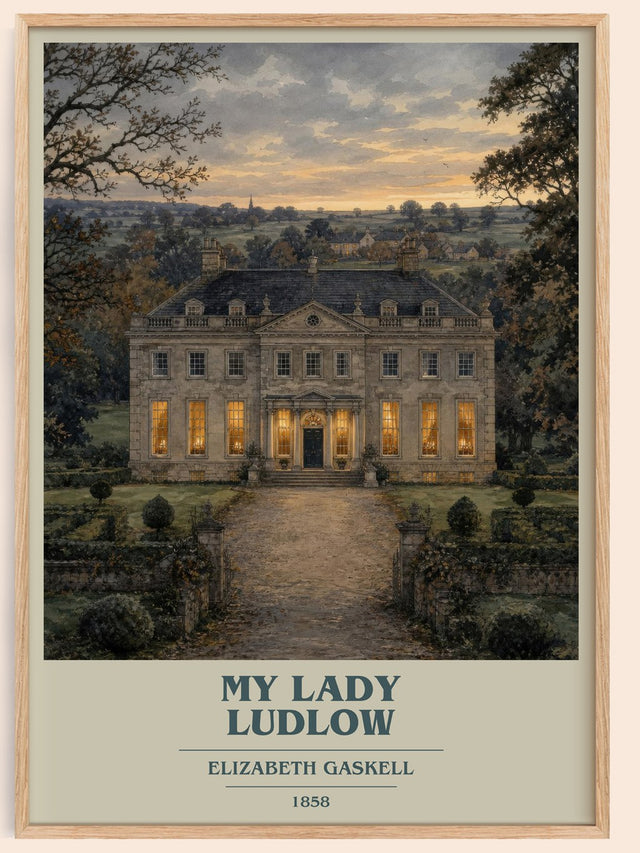 My Lady Ludlow Book Cover Poster by Elizabeth Gaskell