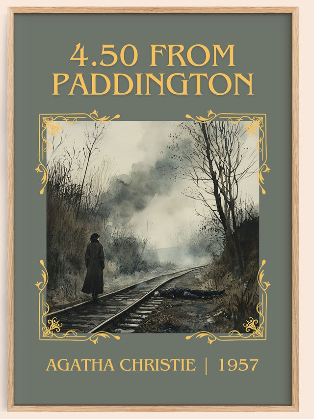 4.50 from Paddington Classic Book Art Print by Agatha Christie