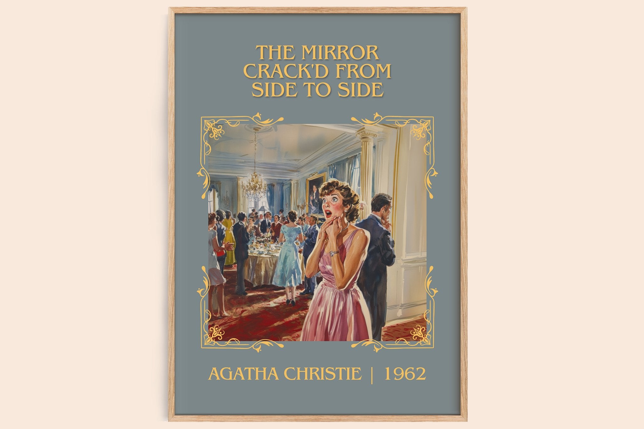 Mirror Crack'd from Side to Side Classic Book Art Print by A. Christie