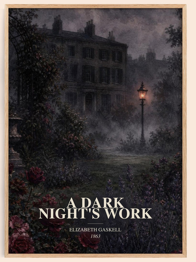 A Dark Night'S Work Book Watercolour Illustration by Elizabeth Gaskell