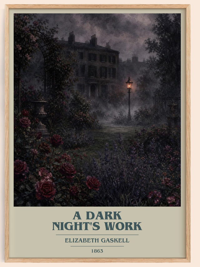 A Dark Night'S Work Book Cover Poster by Elizabeth Gaskell