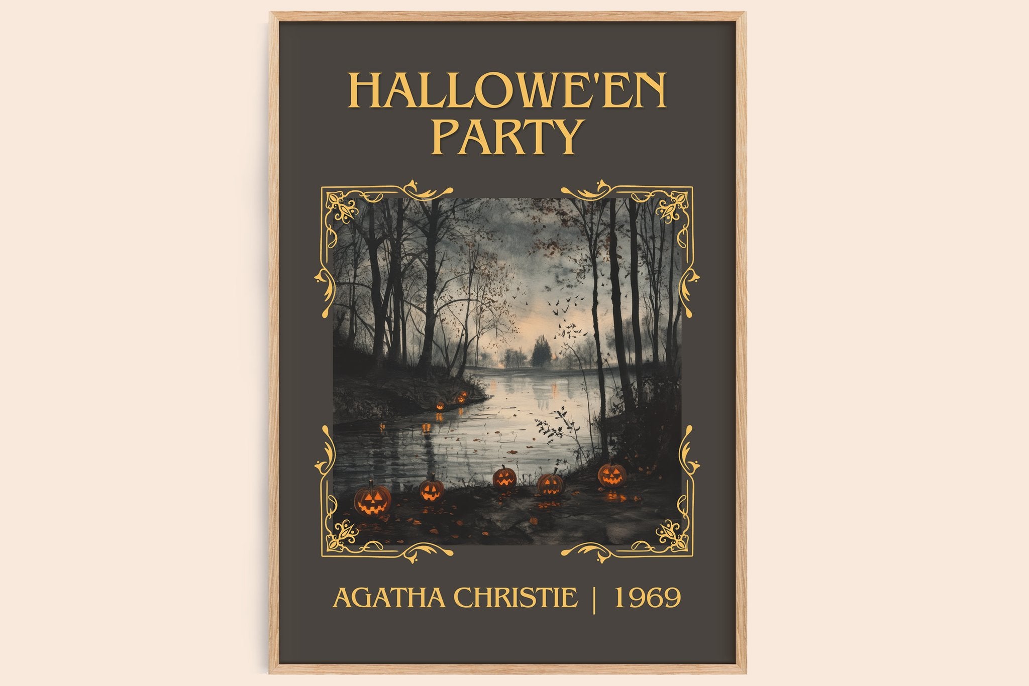 Hallowe'en Party Classic Book Art Print by Agatha Christie