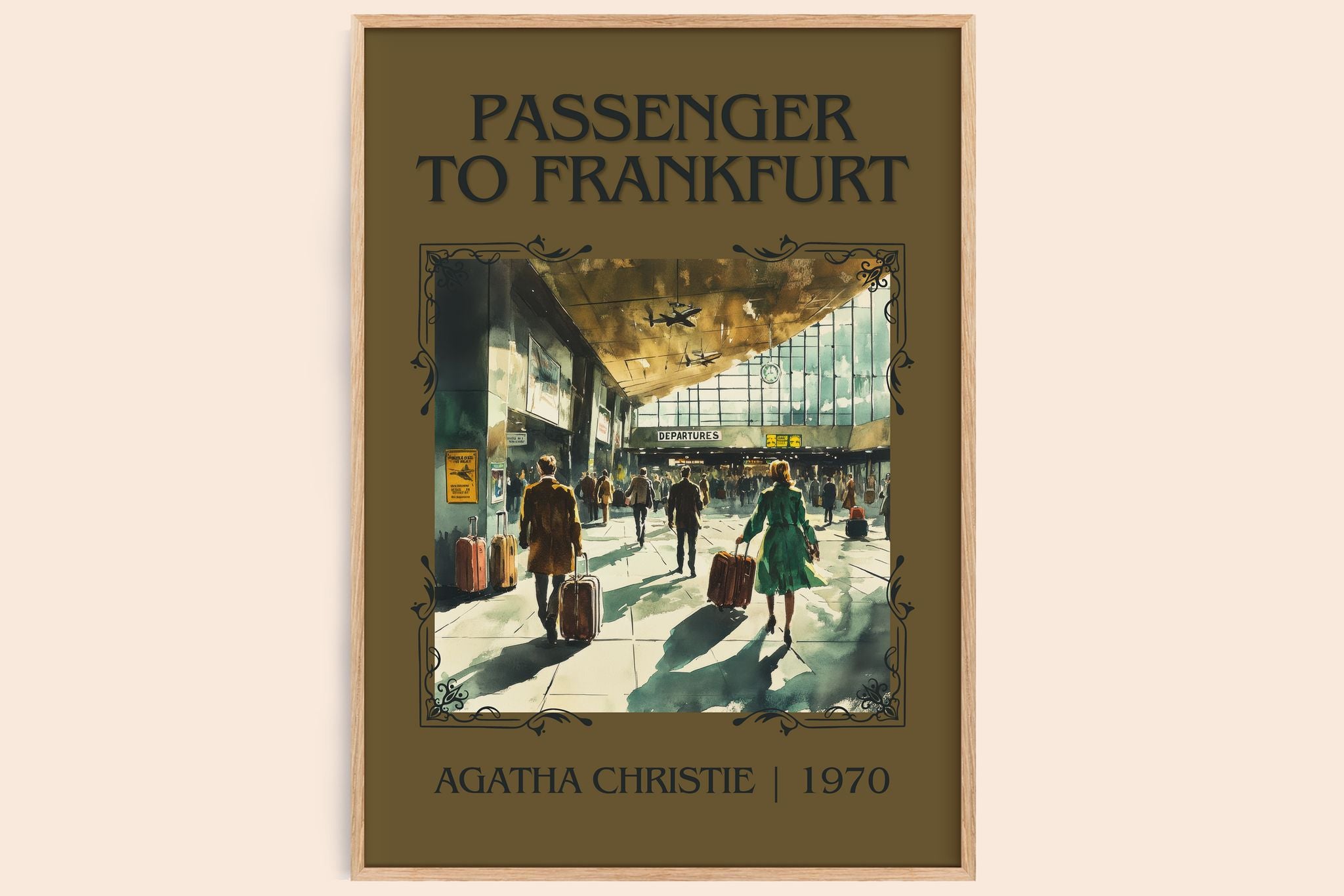 Passenger to Frankfurt Classic Book Art Print by Agatha Christie