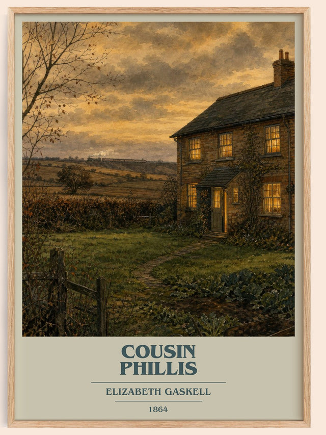 Cousin Phillis Book Cover Poster by Elizabeth Gaskell