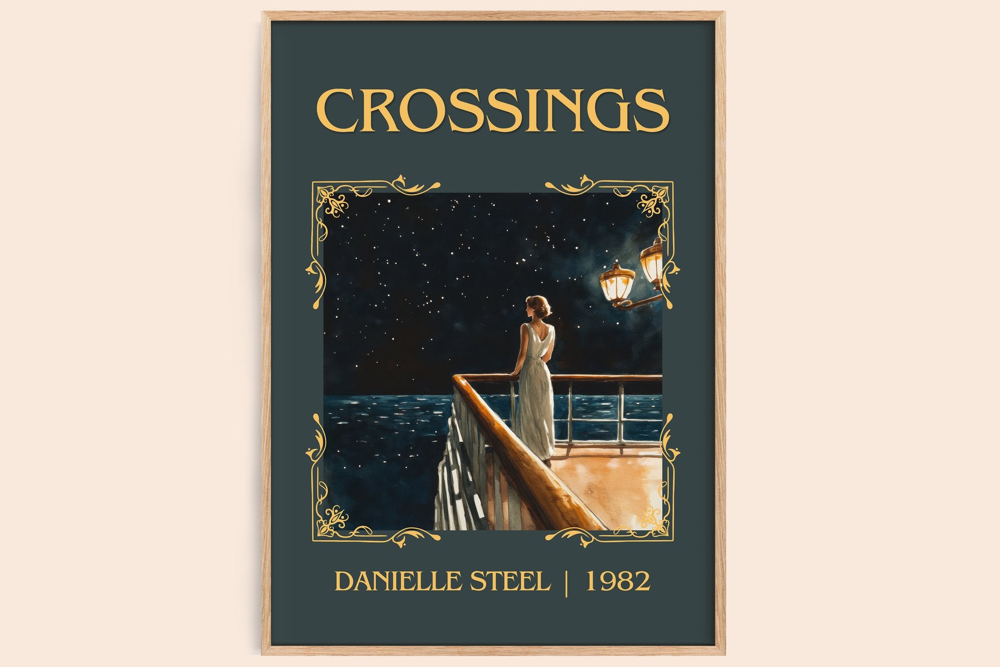 Crossings Classic Book Art Print by Danielle Steel
