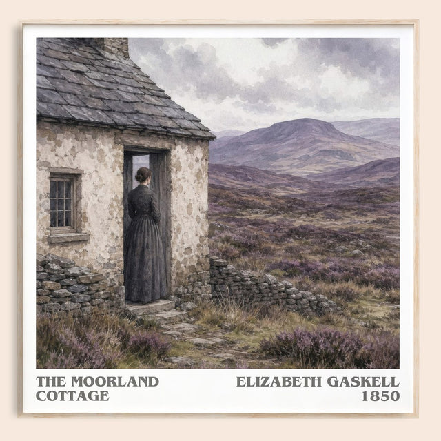 The Moorland Cottage Literary Art Print by Elizabeth Gaskell