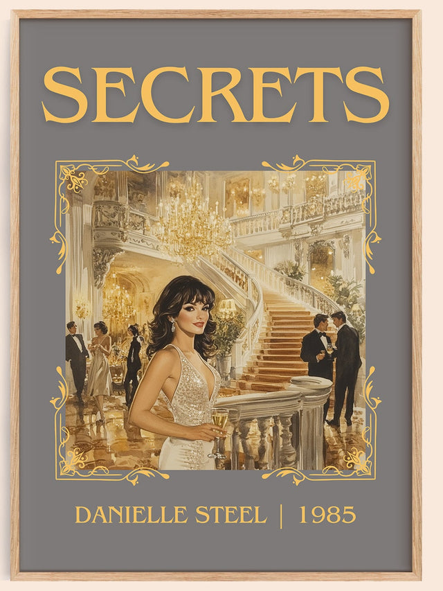Secrets Classic Book Art Print by Danielle Steel
