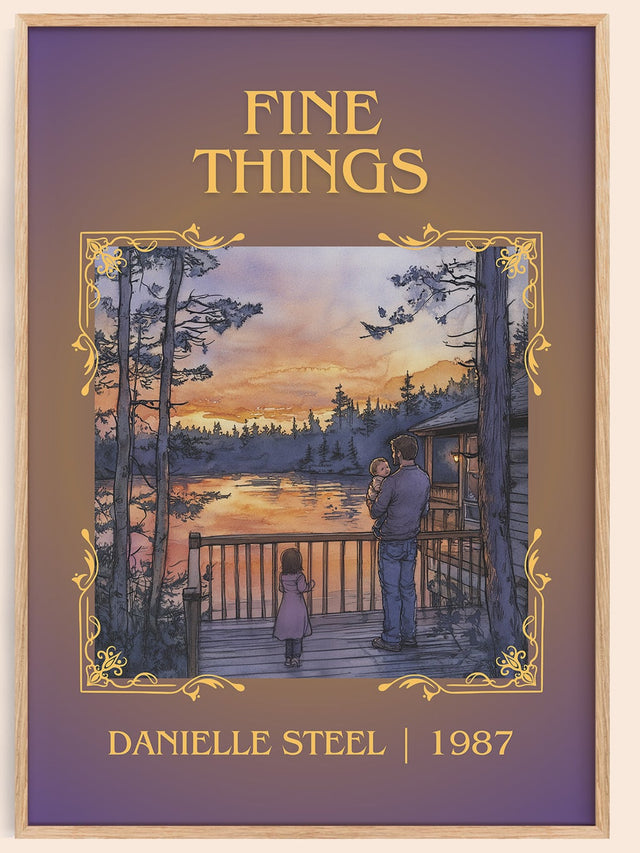Fine Things Classic Book Art Print by Danielle Steel