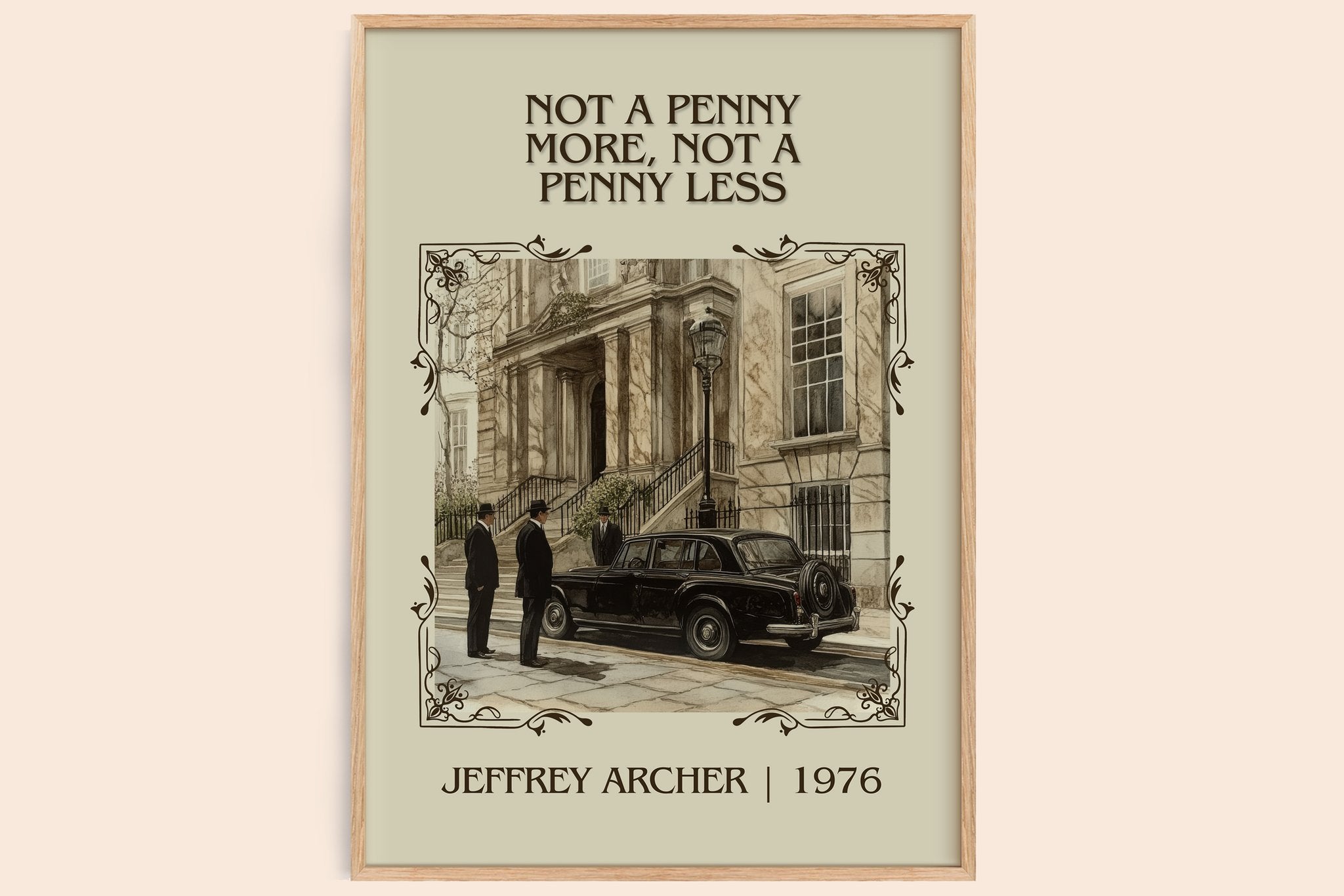 Not a Penny More, Not a Penny Less Classic Book Art Print by J. Archer