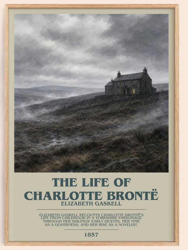 The Life Of Charlotte Brontë Bookish Wall Art by Elizabeth Gaskell