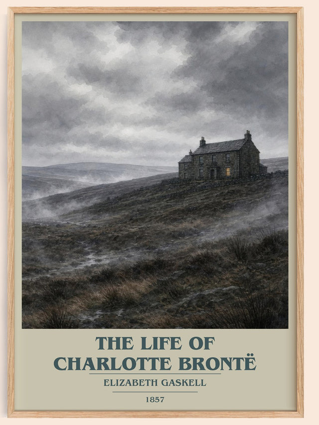 The Life Of Charlotte Brontë Book Cover Poster by Elizabeth Gaskell