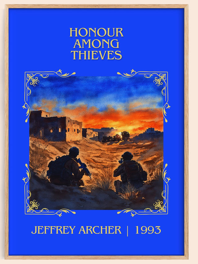 Honour Among Thieves Classic Book Art Print by Jeffrey Archer