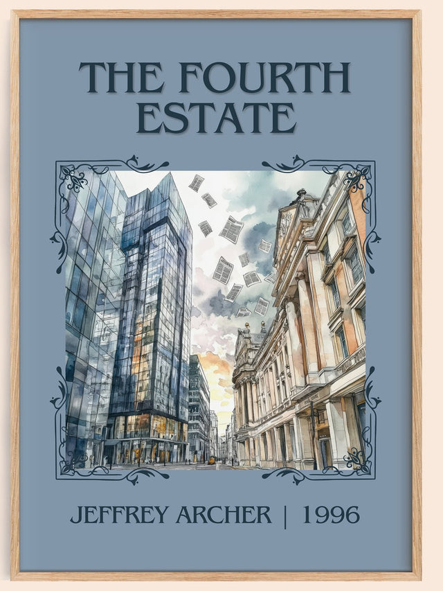 The Fourth Estate Classic Book Art Print by Jeffrey Archer